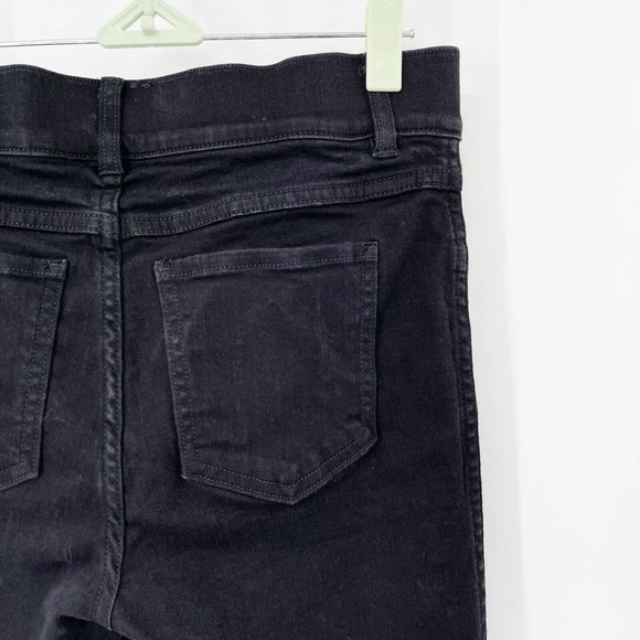 Spanx Ankle Skinny Jeans Sz S Clean Black High Waisted Pull On Stretch Pockets - Picture 5 of 9